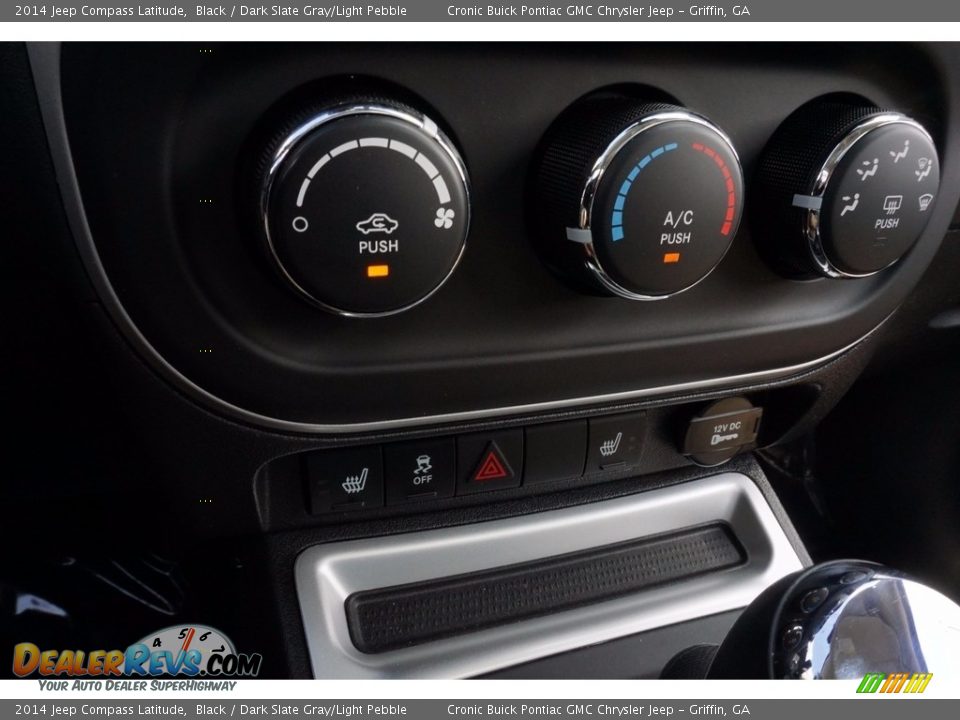 2014 Jeep Compass Latitude Black / Dark Slate Gray/Light Pebble Photo #24