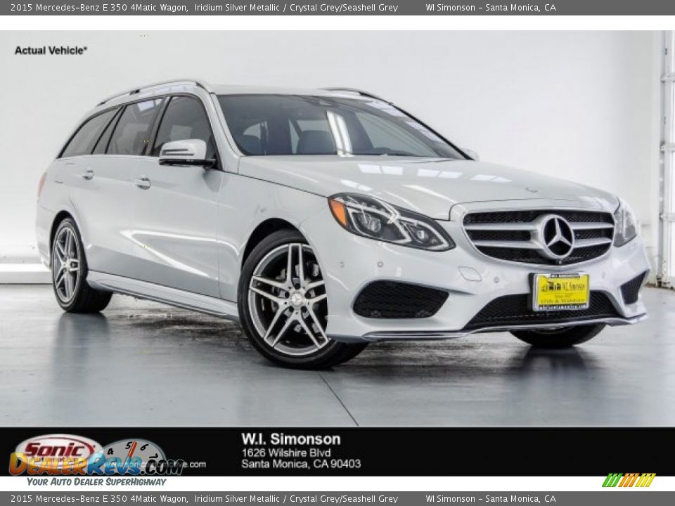 2015 Mercedes-Benz E 350 4Matic Wagon Iridium Silver Metallic / Crystal Grey/Seashell Grey Photo #1