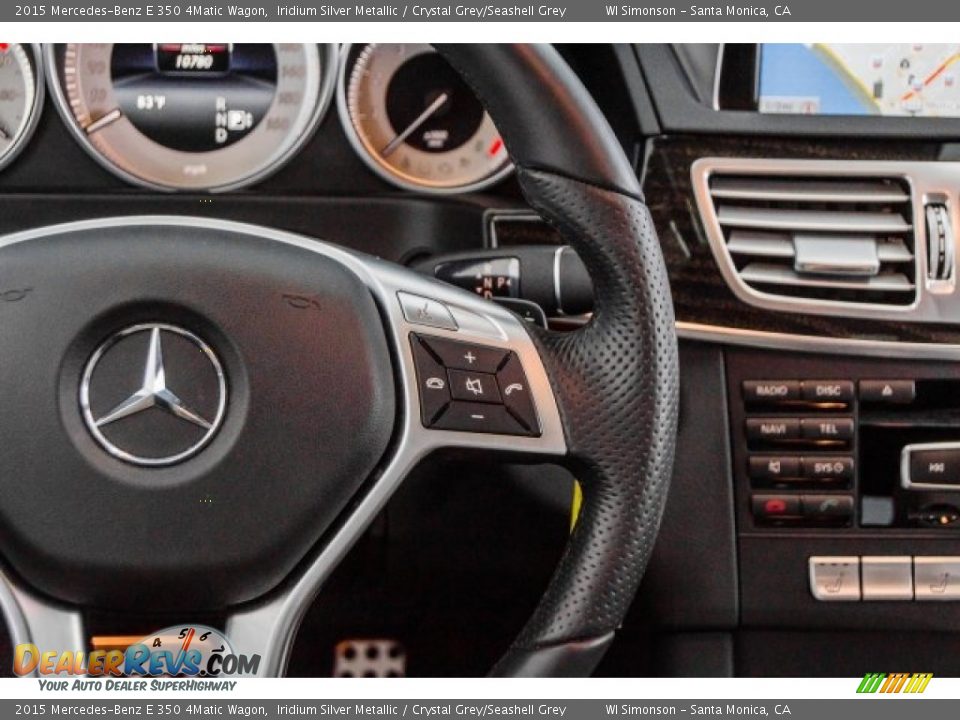 2015 Mercedes-Benz E 350 4Matic Wagon Iridium Silver Metallic / Crystal Grey/Seashell Grey Photo #17