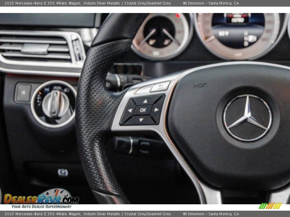 2015 Mercedes-Benz E 350 4Matic Wagon Iridium Silver Metallic / Crystal Grey/Seashell Grey Photo #18