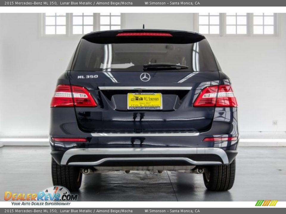 2015 Mercedes-Benz ML 350 Lunar Blue Metallic / Almond Beige/Mocha Photo #3