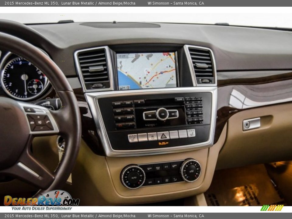 2015 Mercedes-Benz ML 350 Lunar Blue Metallic / Almond Beige/Mocha Photo #5