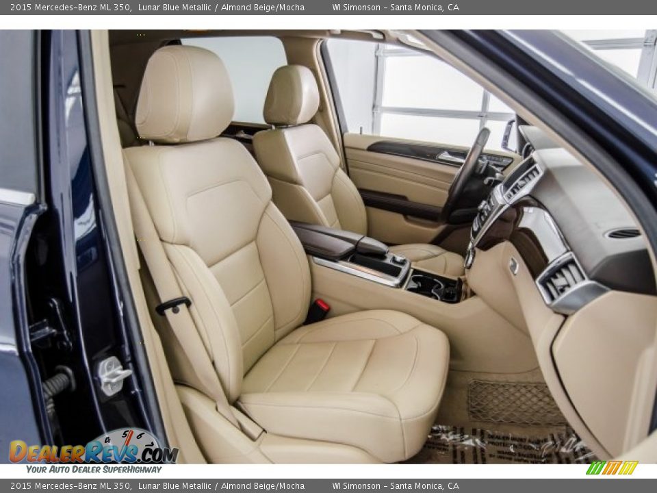 2015 Mercedes-Benz ML 350 Lunar Blue Metallic / Almond Beige/Mocha Photo #6