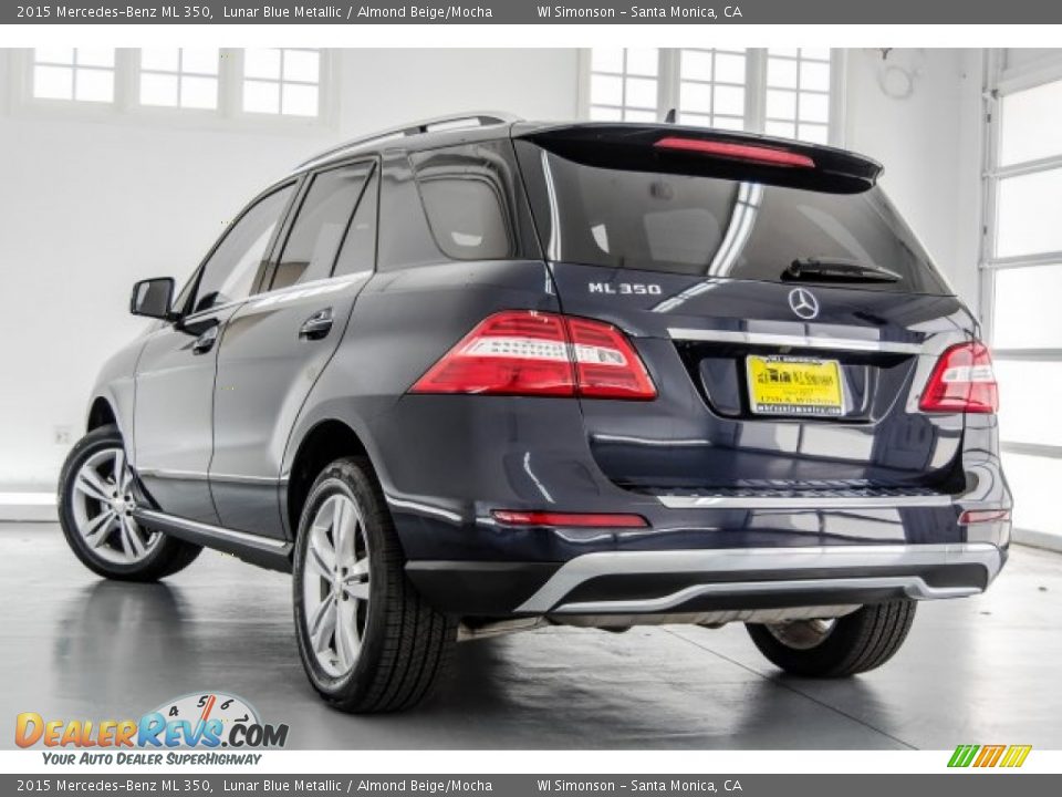 2015 Mercedes-Benz ML 350 Lunar Blue Metallic / Almond Beige/Mocha Photo #10