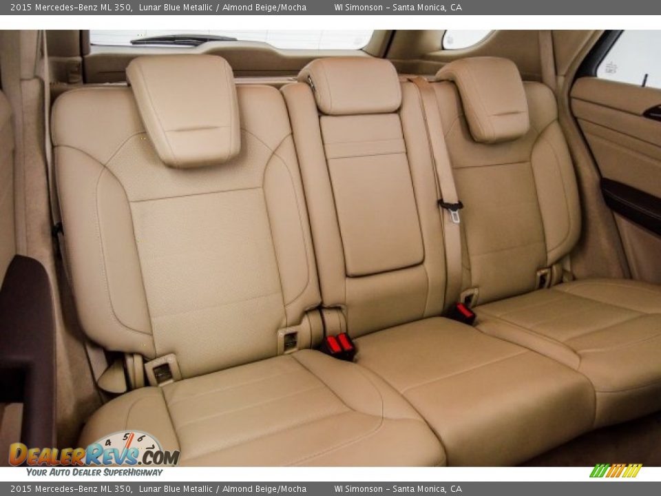 2015 Mercedes-Benz ML 350 Lunar Blue Metallic / Almond Beige/Mocha Photo #13