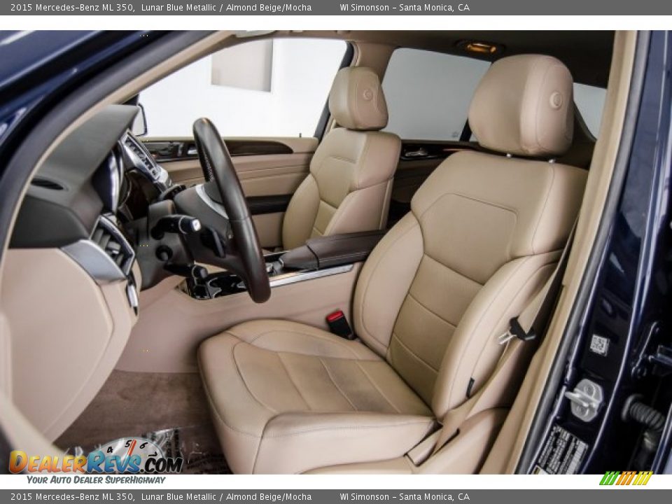 2015 Mercedes-Benz ML 350 Lunar Blue Metallic / Almond Beige/Mocha Photo #15