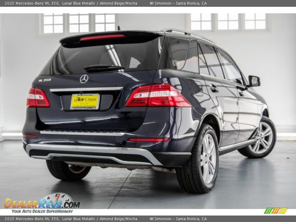 2015 Mercedes-Benz ML 350 Lunar Blue Metallic / Almond Beige/Mocha Photo #16