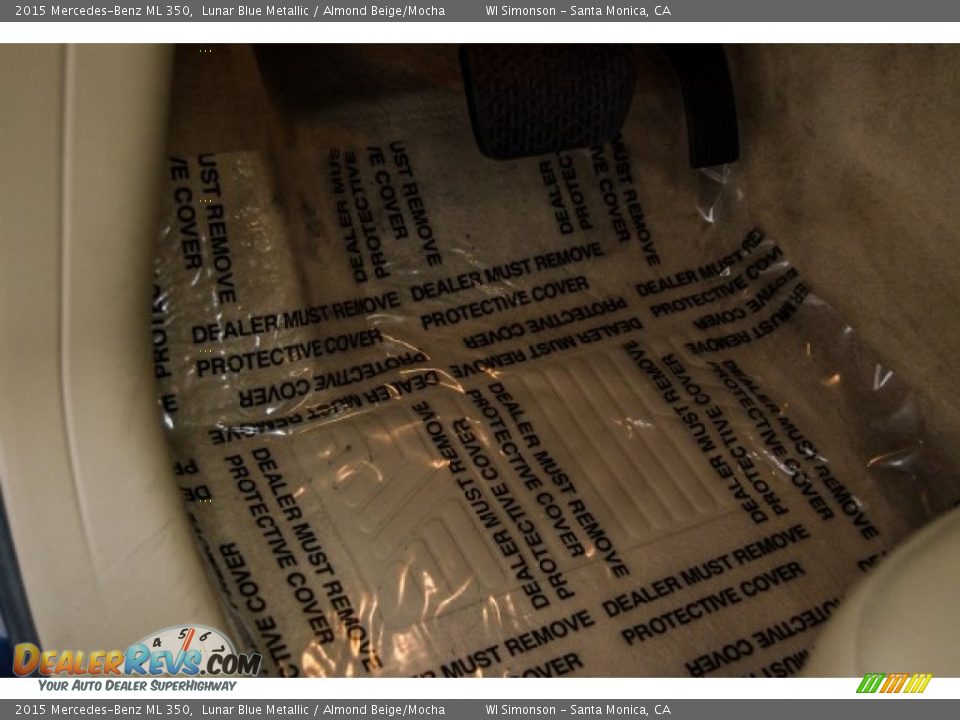 2015 Mercedes-Benz ML 350 Lunar Blue Metallic / Almond Beige/Mocha Photo #22