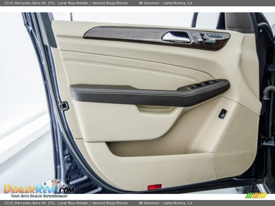 2015 Mercedes-Benz ML 350 Lunar Blue Metallic / Almond Beige/Mocha Photo #23