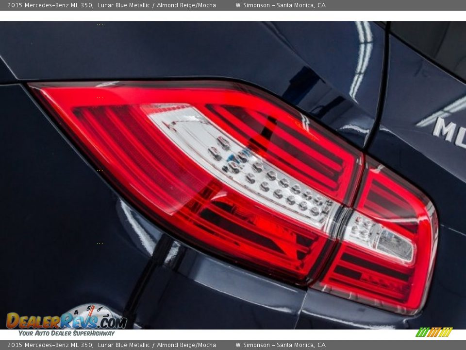 2015 Mercedes-Benz ML 350 Lunar Blue Metallic / Almond Beige/Mocha Photo #24