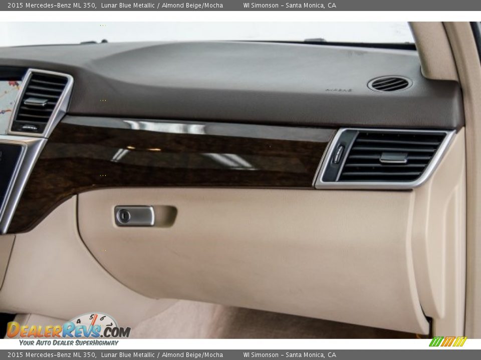 2015 Mercedes-Benz ML 350 Lunar Blue Metallic / Almond Beige/Mocha Photo #25