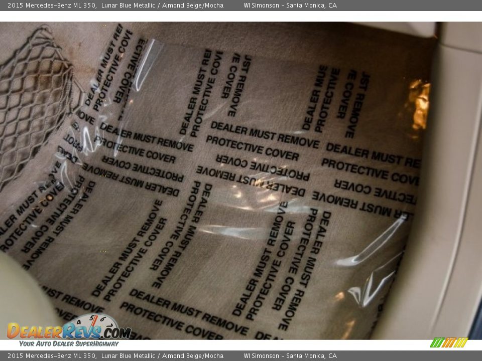 2015 Mercedes-Benz ML 350 Lunar Blue Metallic / Almond Beige/Mocha Photo #26