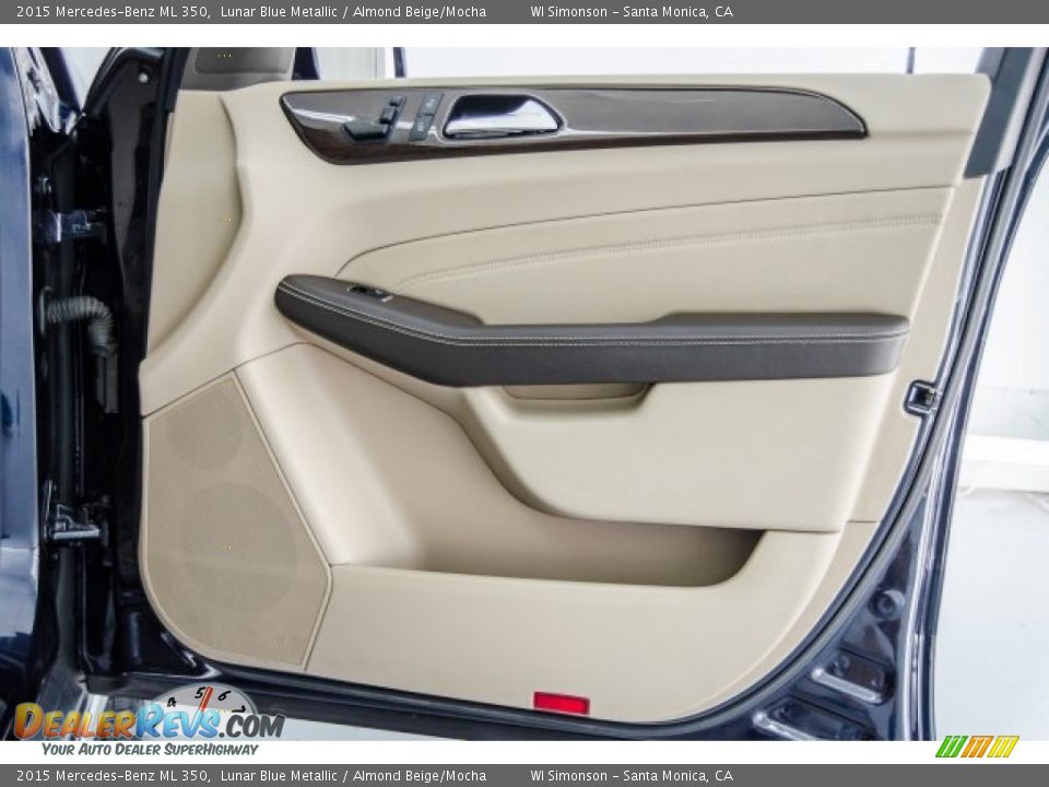 2015 Mercedes-Benz ML 350 Lunar Blue Metallic / Almond Beige/Mocha Photo #27