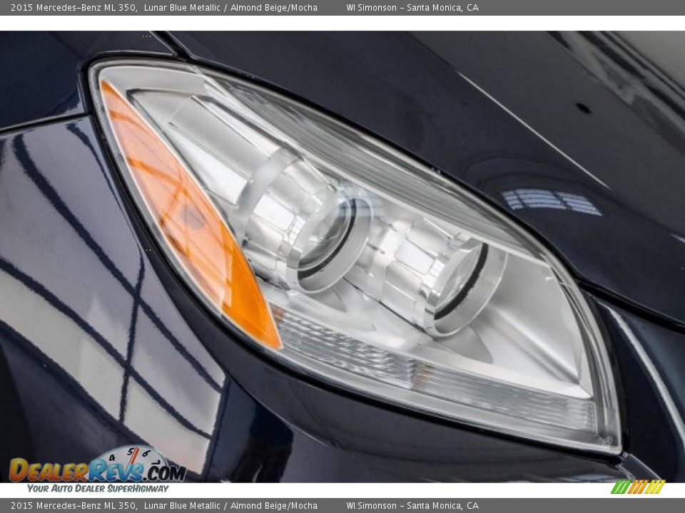 2015 Mercedes-Benz ML 350 Lunar Blue Metallic / Almond Beige/Mocha Photo #29