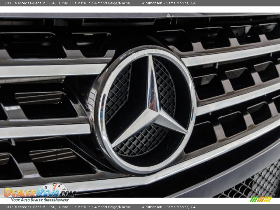 2015 Mercedes-Benz ML 350 Lunar Blue Metallic / Almond Beige/Mocha Photo #30