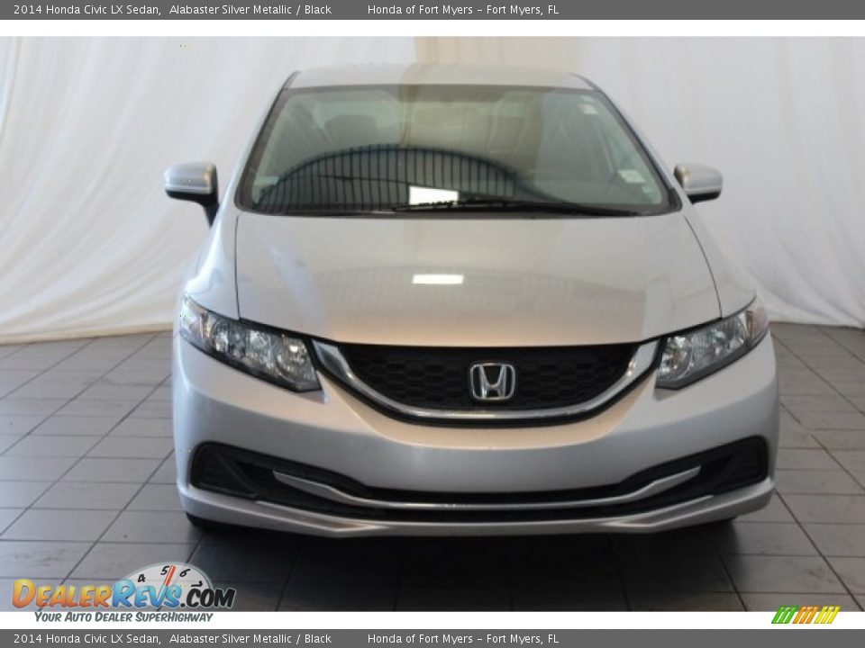 2014 Honda Civic LX Sedan Alabaster Silver Metallic / Black Photo #4