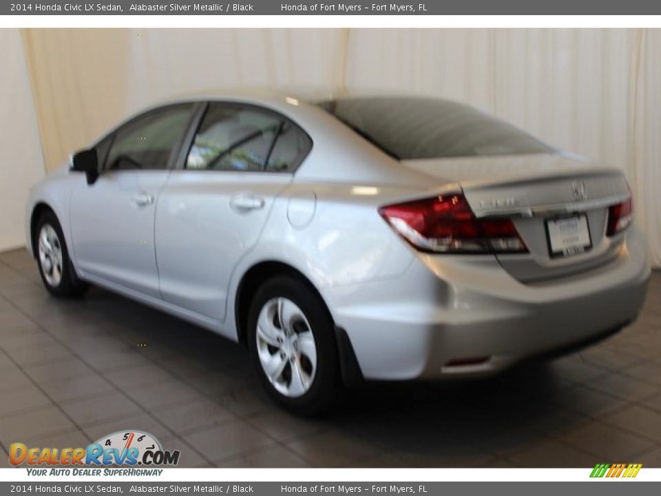 2014 Honda Civic LX Sedan Alabaster Silver Metallic / Black Photo #6