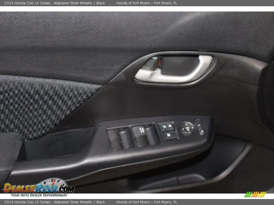 2014 Honda Civic LX Sedan Alabaster Silver Metallic / Black Photo #9