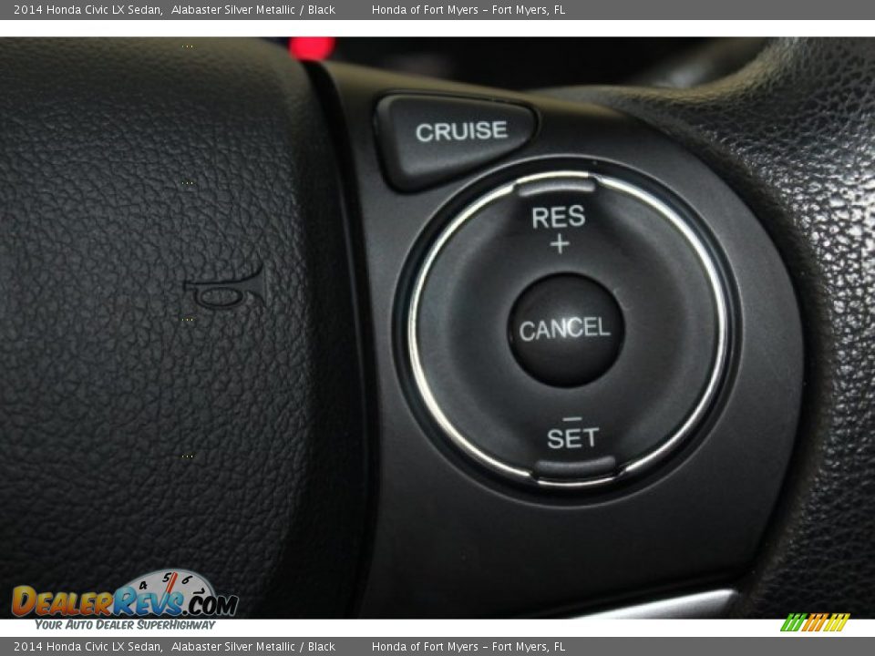 2014 Honda Civic LX Sedan Alabaster Silver Metallic / Black Photo #14