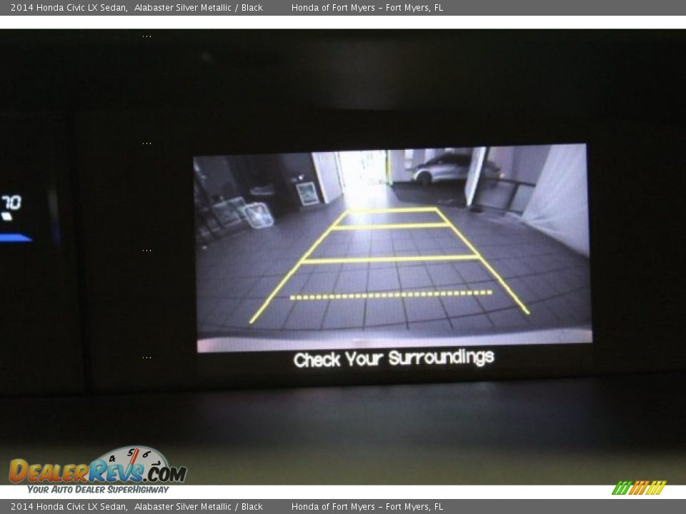 2014 Honda Civic LX Sedan Alabaster Silver Metallic / Black Photo #17