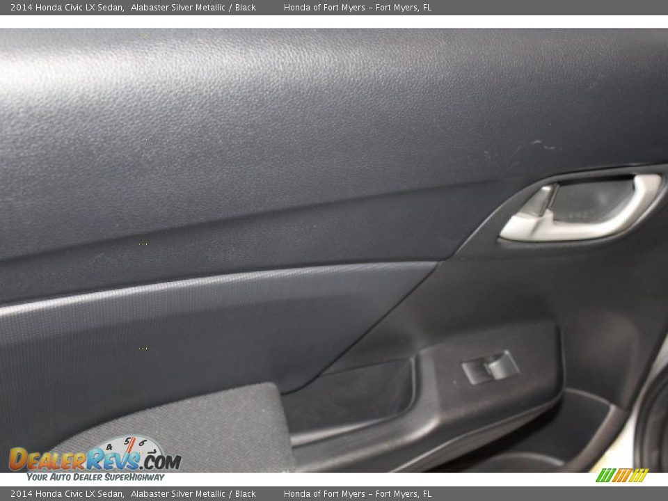 2014 Honda Civic LX Sedan Alabaster Silver Metallic / Black Photo #21