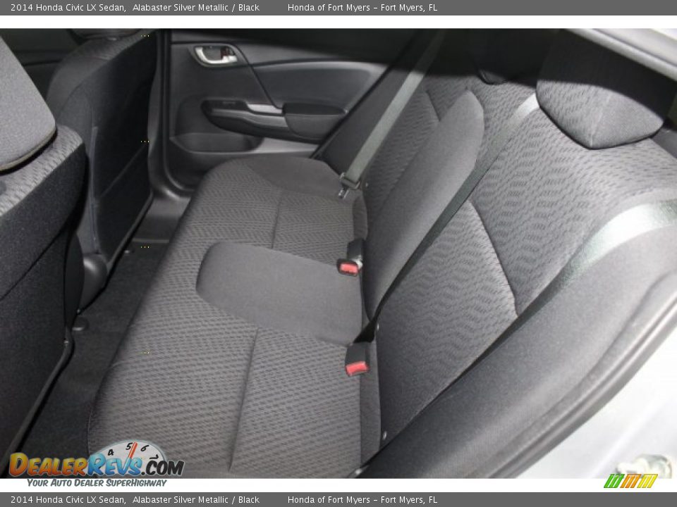 2014 Honda Civic LX Sedan Alabaster Silver Metallic / Black Photo #22