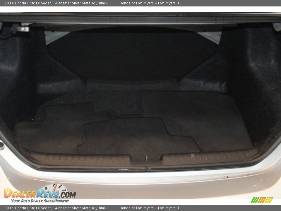 2014 Honda Civic LX Sedan Alabaster Silver Metallic / Black Photo #23