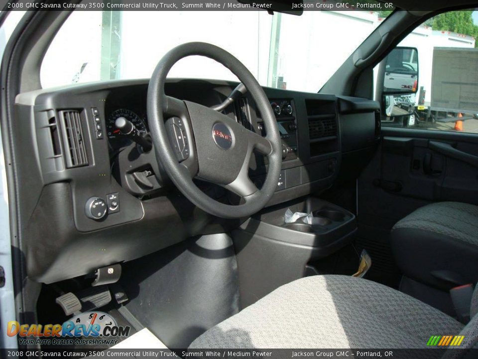 2008 GMC Savana Cutaway 3500 Commercial Utility Truck Summit White / Medium Pewter Photo #5