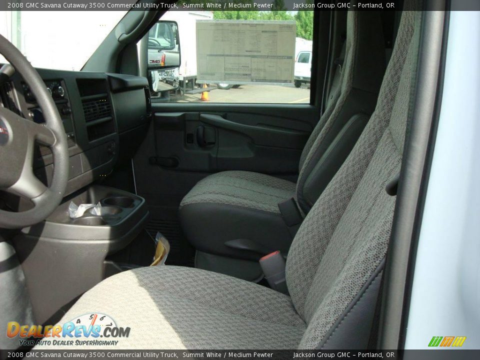2008 GMC Savana Cutaway 3500 Commercial Utility Truck Summit White / Medium Pewter Photo #6