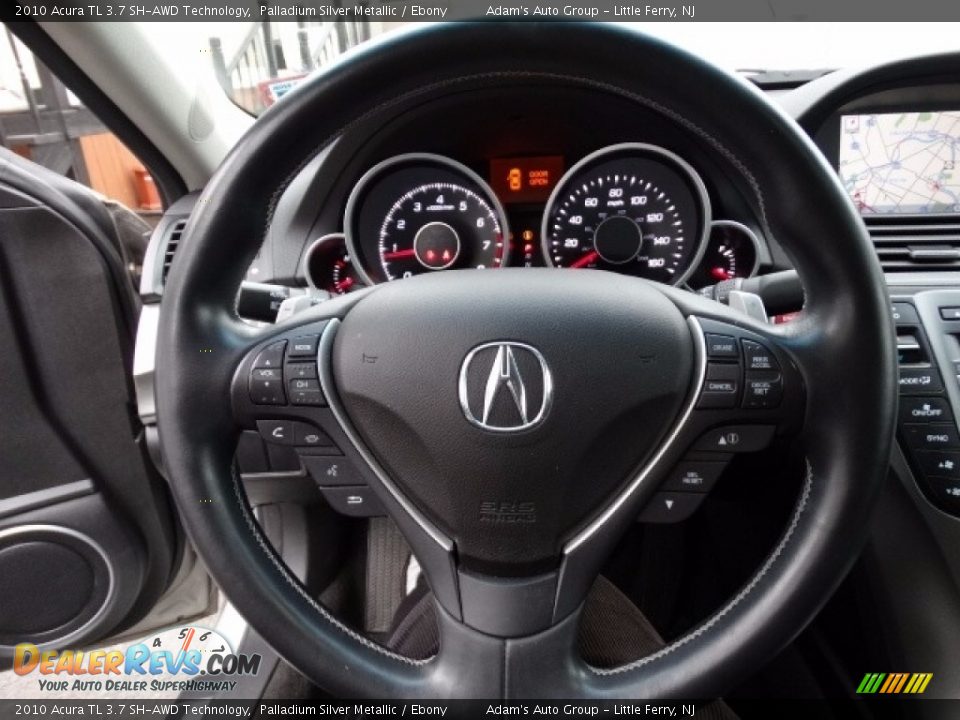 2010 Acura TL 3.7 SH-AWD Technology Palladium Silver Metallic / Ebony Photo #14