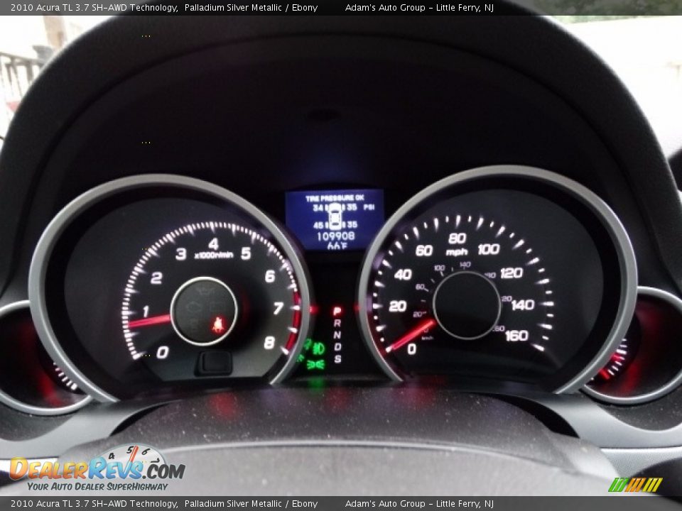2010 Acura TL 3.7 SH-AWD Technology Palladium Silver Metallic / Ebony Photo #15
