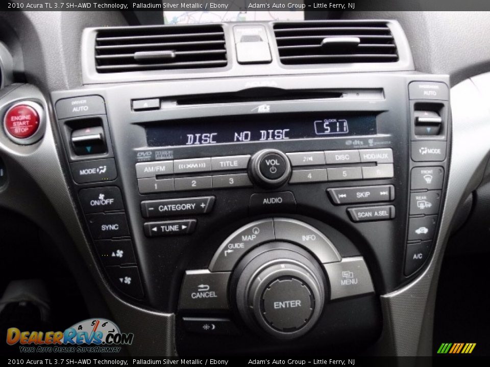 2010 Acura TL 3.7 SH-AWD Technology Palladium Silver Metallic / Ebony Photo #17