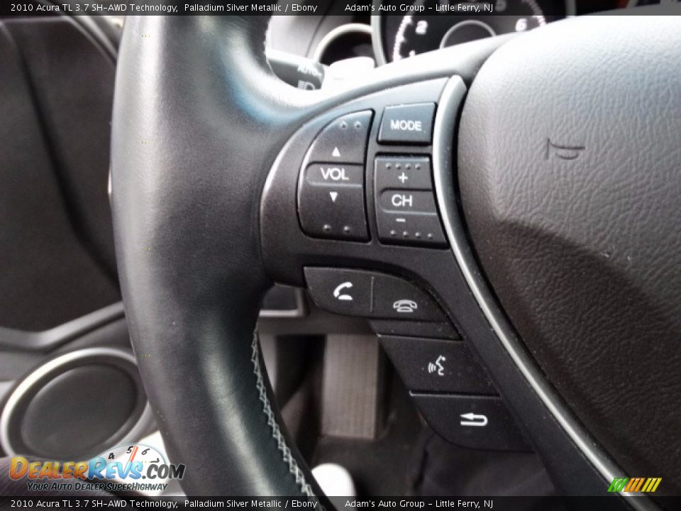 2010 Acura TL 3.7 SH-AWD Technology Palladium Silver Metallic / Ebony Photo #21