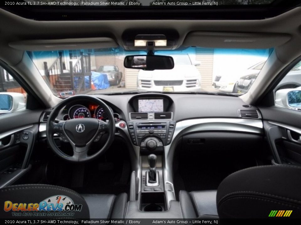 2010 Acura TL 3.7 SH-AWD Technology Palladium Silver Metallic / Ebony Photo #28