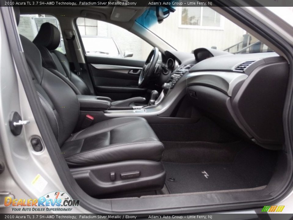 2010 Acura TL 3.7 SH-AWD Technology Palladium Silver Metallic / Ebony Photo #35