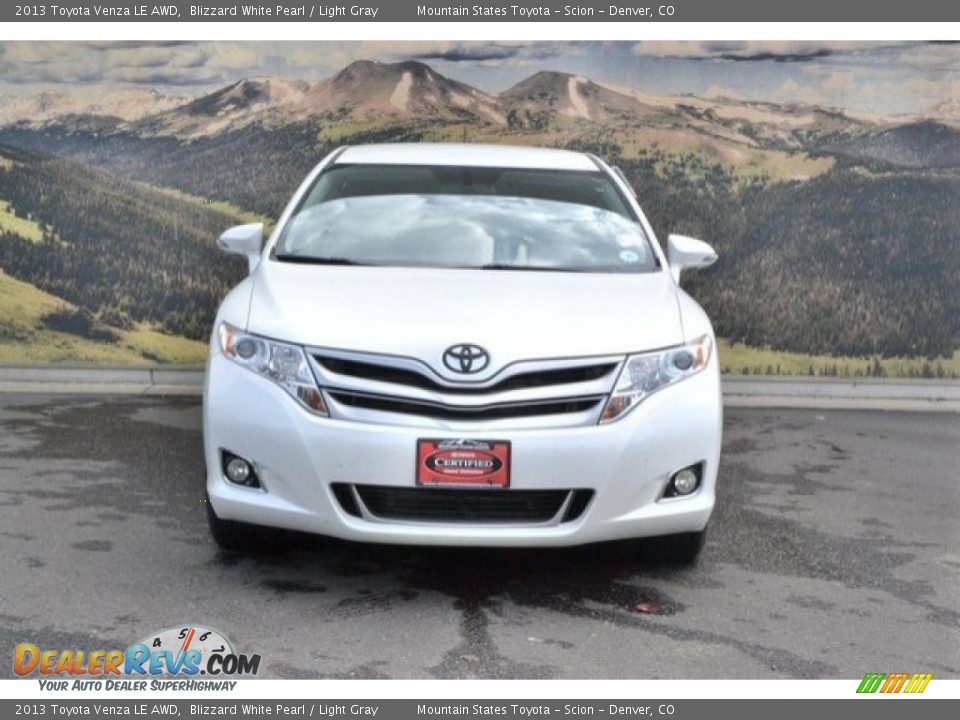 2013 Toyota Venza LE AWD Blizzard White Pearl / Light Gray Photo #4