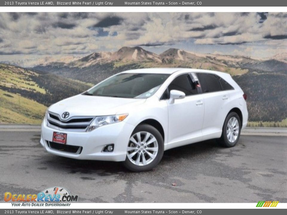 2013 Toyota Venza LE AWD Blizzard White Pearl / Light Gray Photo #5