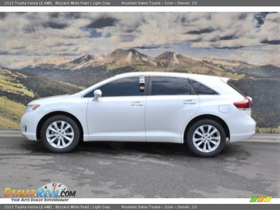 2013 Toyota Venza LE AWD Blizzard White Pearl / Light Gray Photo #6