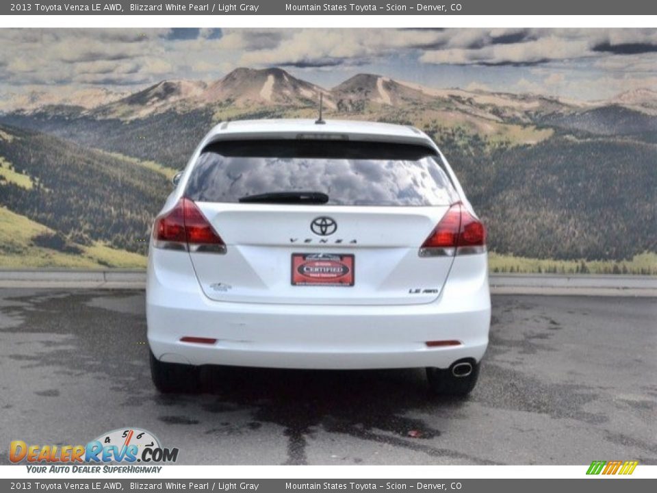 2013 Toyota Venza LE AWD Blizzard White Pearl / Light Gray Photo #9