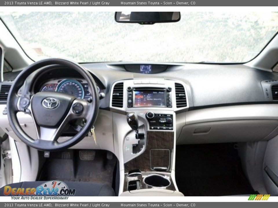 2013 Toyota Venza LE AWD Blizzard White Pearl / Light Gray Photo #13
