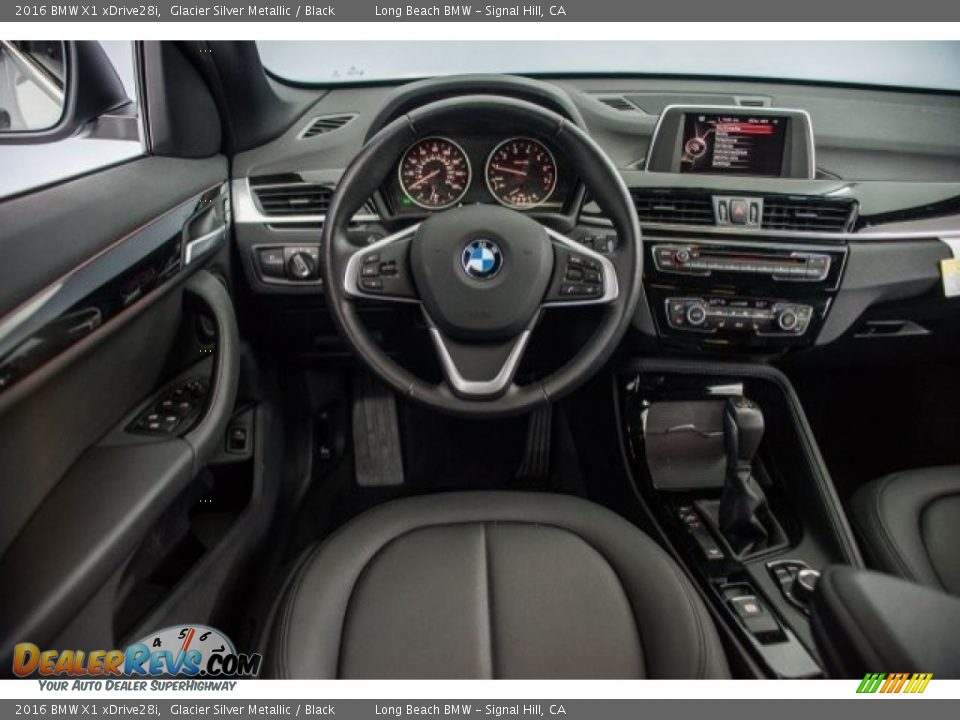 2016 BMW X1 xDrive28i Glacier Silver Metallic / Black Photo #4