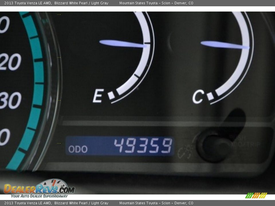 2013 Toyota Venza LE AWD Blizzard White Pearl / Light Gray Photo #29