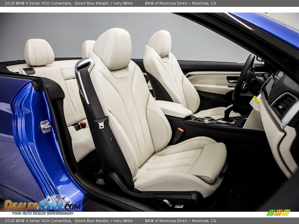 Ivory White Interior - 2018 BMW 4 Series 430i Convertible Photo #2