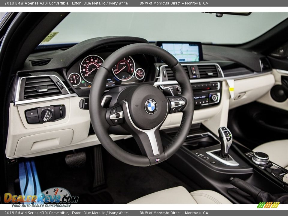 Dashboard of 2018 BMW 4 Series 430i Convertible Photo #5