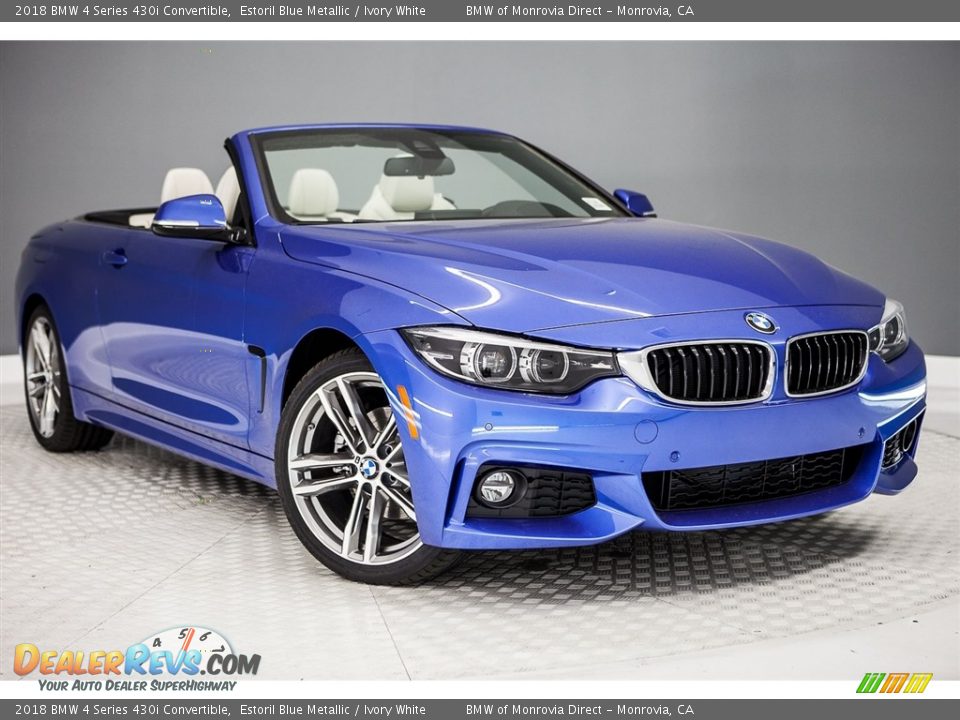 Front 3/4 View of 2018 BMW 4 Series 430i Convertible Photo #12