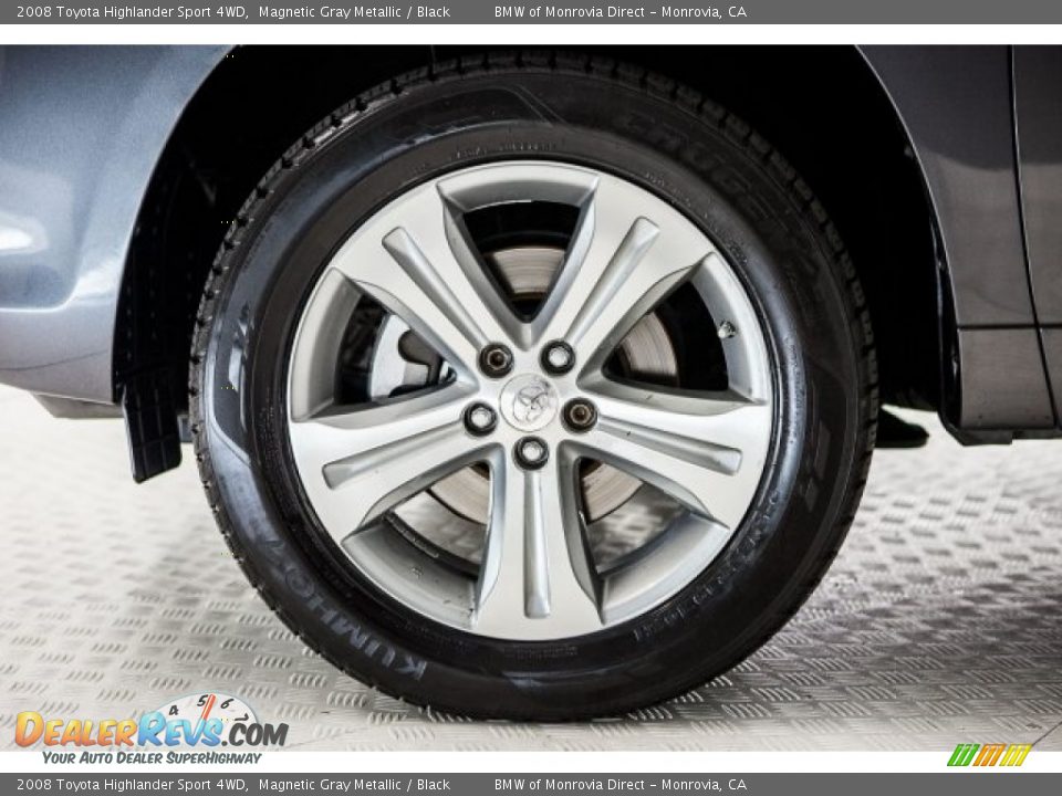 2008 Toyota Highlander Sport 4WD Magnetic Gray Metallic / Black Photo #8
