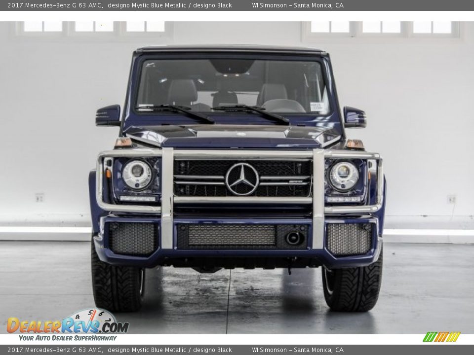 2017 Mercedes-Benz G 63 AMG designo Mystic Blue Metallic / designo Black Photo #2