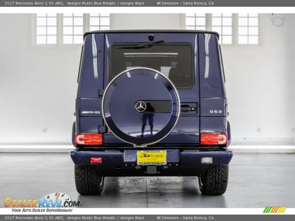 2017 Mercedes-Benz G 63 AMG designo Mystic Blue Metallic / designo Black Photo #3