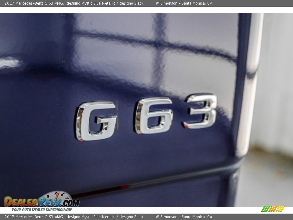 2017 Mercedes-Benz G 63 AMG designo Mystic Blue Metallic / designo Black Photo #7