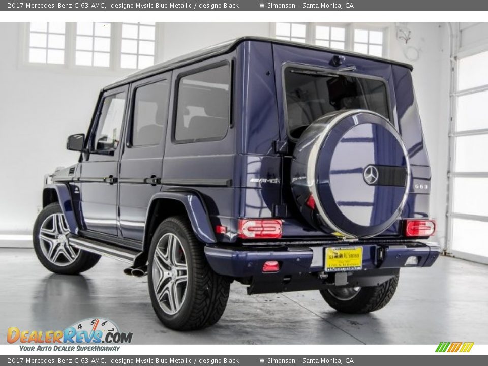2017 Mercedes-Benz G 63 AMG designo Mystic Blue Metallic / designo Black Photo #10